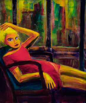 "Afternoon Laze" acrylic, 40" x 48" $1500