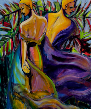 "Allure" acrylic, 40" x 48" $1500
