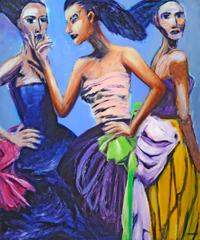 "Debut" acrylic, 48" x 40" $1500