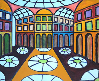 "Galleria" acrylic, 40” x 48” $1500