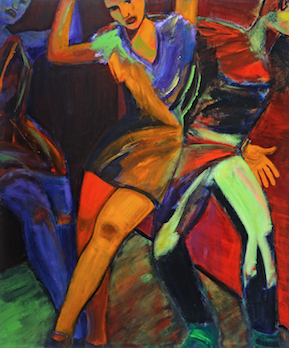 Lose Yourself to Dance" acrylic, 40" x 48" $1500