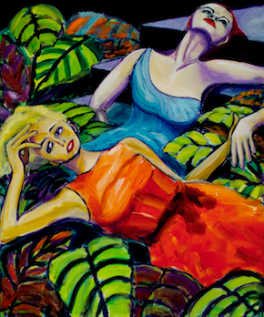 "Repose" acrylic, 40" x 48" $1500
