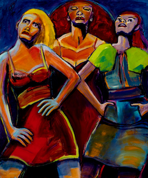 "Stygian 3" acrylic, 40" x 48" $1500 